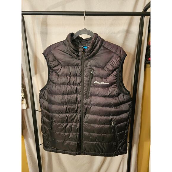 Eddie Bauer Women’s Black Goose Down Vest – Size Large - Picture 1 of 9